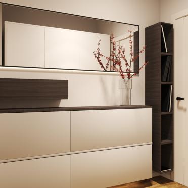 Интерьер прихожей с ресепшном  смотреть на Basicdecor