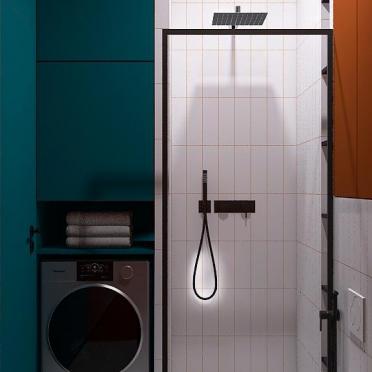 Интерьер ванной с постирочной  смотреть на Basicdecor