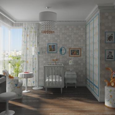 Интерьер детской с для мальчика и для новорожденных  смотреть на Basicdecor