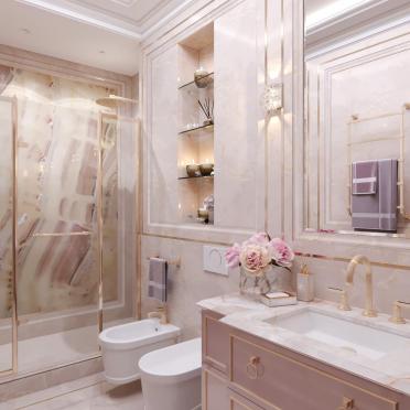 Интерьер ванной в барокко и рококо смотреть на Basicdecor