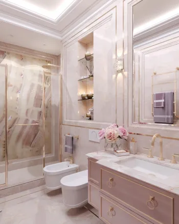 Интерьер ванной в барокко и рококо смотреть на Basicdecor