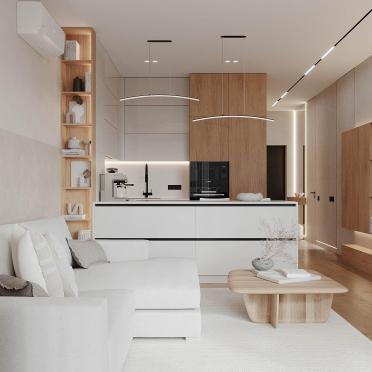Интерьер гостиной в современном стиле и хай-теке смотреть на Basicdecor