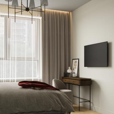 Интерьер спальни cветильниками над кроватью  смотреть на Basicdecor