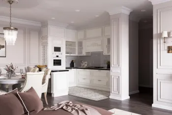 Интерьер кухни в неоклассике смотреть на Basicdecor