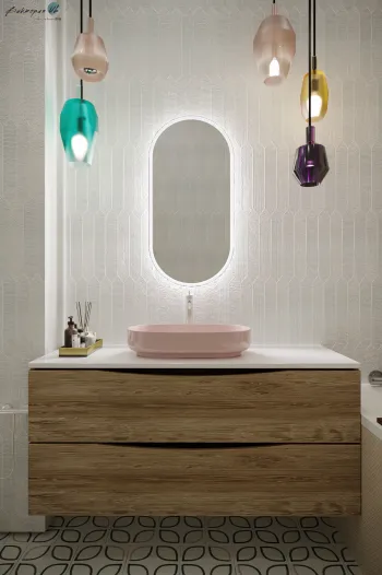Интерьер ванной в современном стиле смотреть на Basicdecor