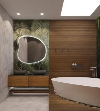 Интерьер ванной  смотреть на Basicdecor