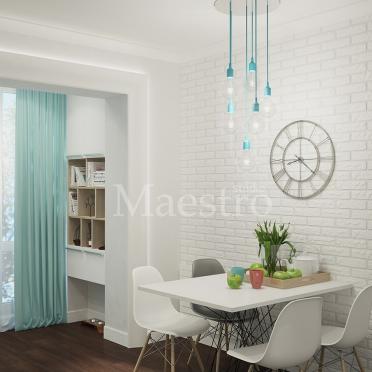 Интерьер столовой c рабочим местом  смотреть на Basicdecor