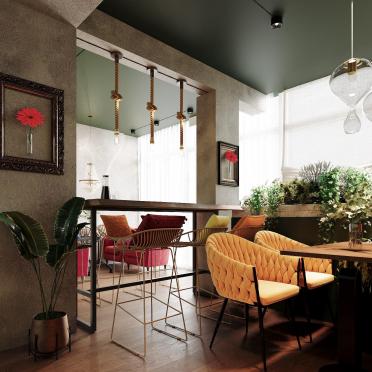 Интерьер кафе и ресторана  смотреть на Basicdecor