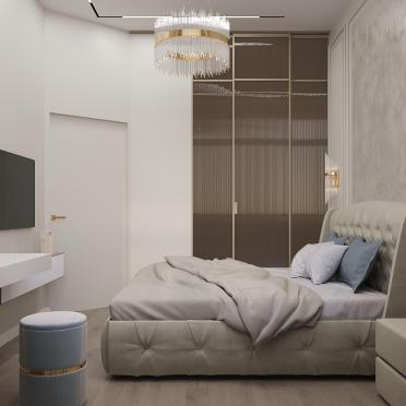 Интерьер спальни cветильниками над кроватью  смотреть на Basicdecor