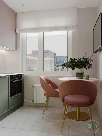 Интерьер кухни с жалюзи  смотреть на Basicdecor