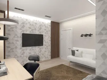 Интерьер c рабочим местом  смотреть на Basicdecor