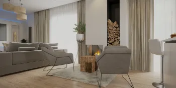 Интерьер гостиной в скандинавском стиле смотреть на Basicdecor