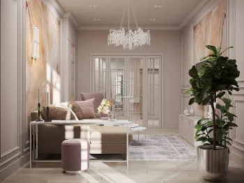Интерьер гостиной в неоклассике смотреть на Basicdecor
