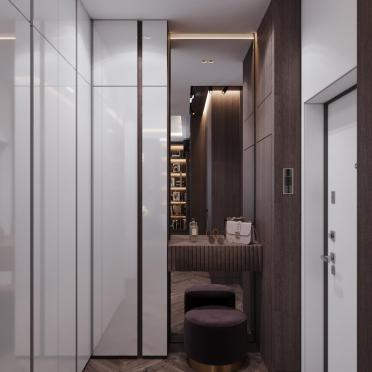 Интерьер прихожей с проходной  смотреть на Basicdecor