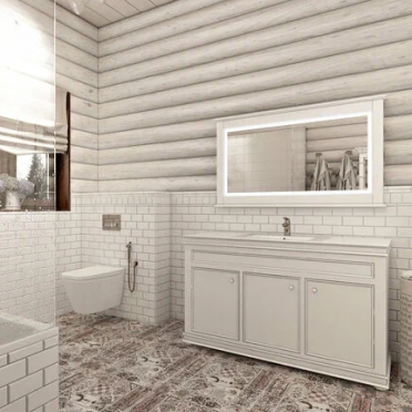 Интерьер ванной в стиле кантри смотреть на Basicdecor