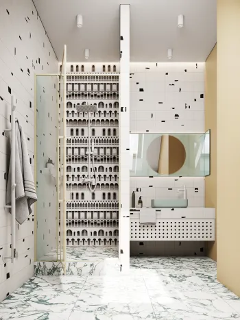Интерьер ванной  смотреть на Basicdecor