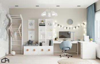 Интерьер детской с для мальчика  смотреть на Basicdecor