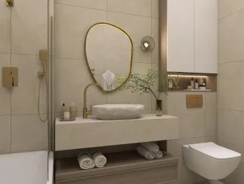 Интерьер ванной  смотреть на Basicdecor