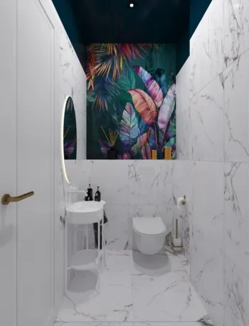 Интерьер ванной в тропическом и бохо смотреть на Basicdecor
