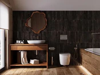 Интерьер ванной  смотреть на Basicdecor