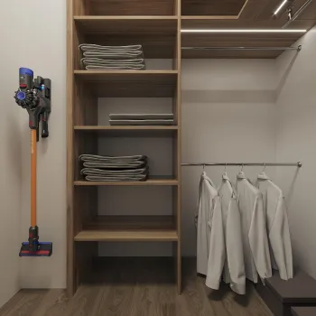 Интерьер гардеробной  смотреть на Basicdecor