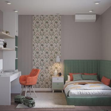 Интерьер детской c рабочим местом  смотреть на Basicdecor