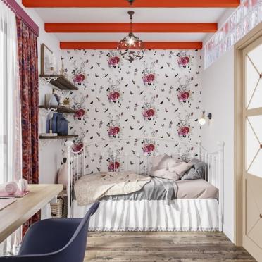 Интерьер детской c рабочим местом в скандинавском стиле смотреть на Basicdecor