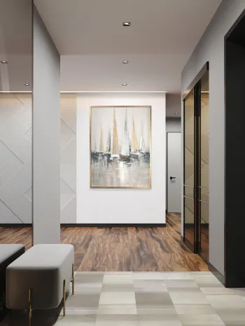 Интерьер прихожей в современном стиле смотреть на Basicdecor