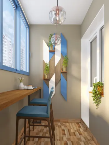 Интерьер с балконом в современном стиле смотреть на Basicdecor
