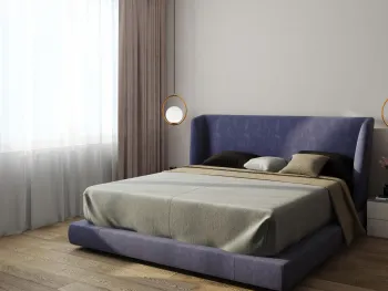 Интерьер спальни cветильниками над кроватью  смотреть на Basicdecor