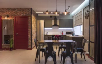 Интерьер кухни с жалюзи  смотреть на Basicdecor