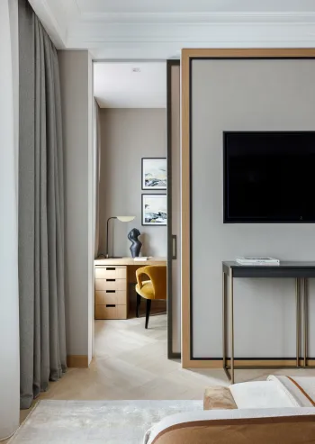 Интерьер c рабочим местом в современном стиле смотреть на Basicdecor