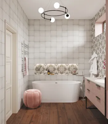Интерьер ванной  смотреть на Basicdecor