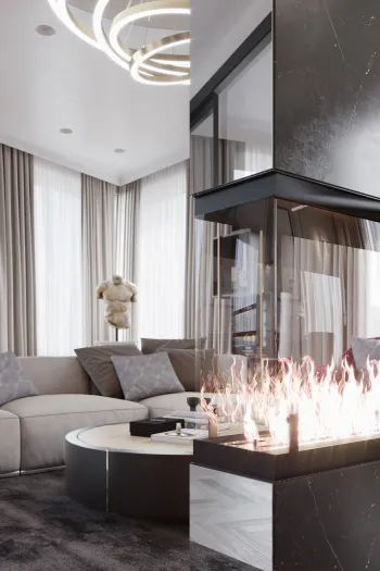 Интерьер гостиной в неоклассике смотреть на Basicdecor
