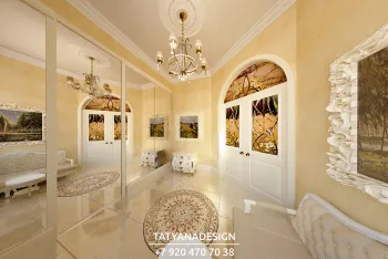Интерьер с проходной в классическом стиле смотреть на Basicdecor
