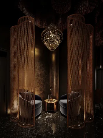Интерьер кафе и ресторана с каретной стяжкой  смотреть на Basicdecor
