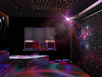 Интерьер c подсветкой в современном стиле смотреть на Basicdecor
