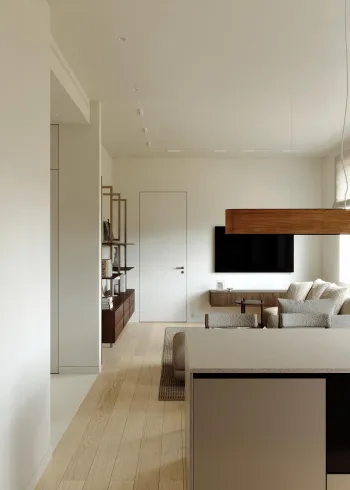 Интерьер гостиной c подсветкой  смотреть на Basicdecor