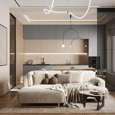 Интерьер гостиной  смотреть на Basicdecor