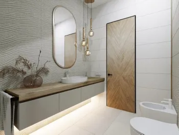 Интерьер ванной в современном стиле смотреть на Basicdecor