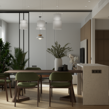 Интерьер столовой  смотреть на Basicdecor