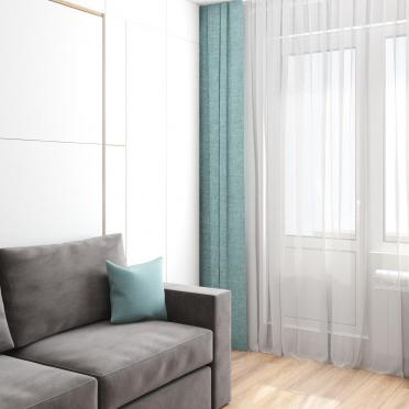 Интерьер спальни с балконом  смотреть на Basicdecor