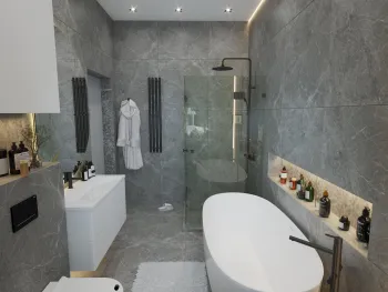 Интерьер ванной  смотреть на Basicdecor