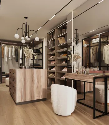 Интерьер гардеробной  смотреть на Basicdecor