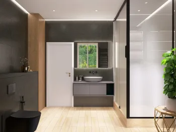 Интерьер ванной  смотреть на Basicdecor