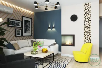Интерьер гостиной в современном стиле смотреть на Basicdecor