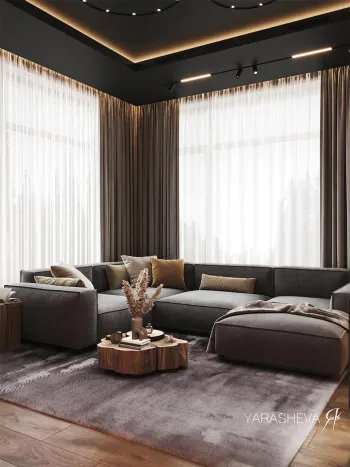 Интерьер гостиной  смотреть на Basicdecor