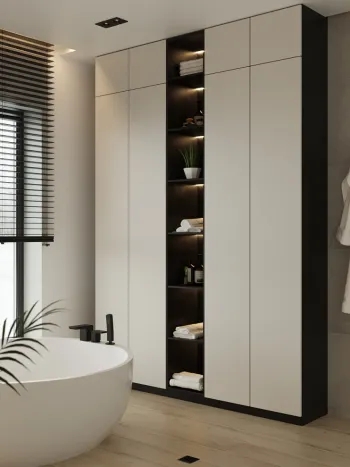 Интерьер ванной в современном стиле смотреть на Basicdecor