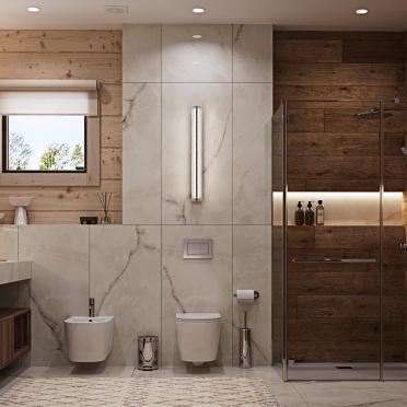 Интерьер ванной  смотреть на Basicdecor