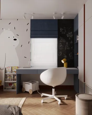 Интерьер детской с для мальчика в современном стиле смотреть на Basicdecor